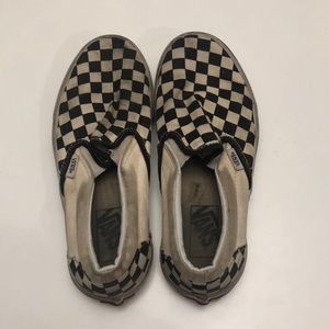 Slip on checkered vans